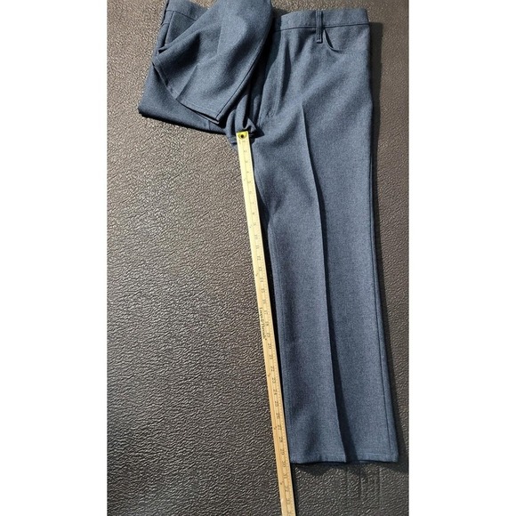 Vintage Wrangler Dress Pants Cowboy Blue Heathered Straight leg size 42x30 - Picture 4 of 7